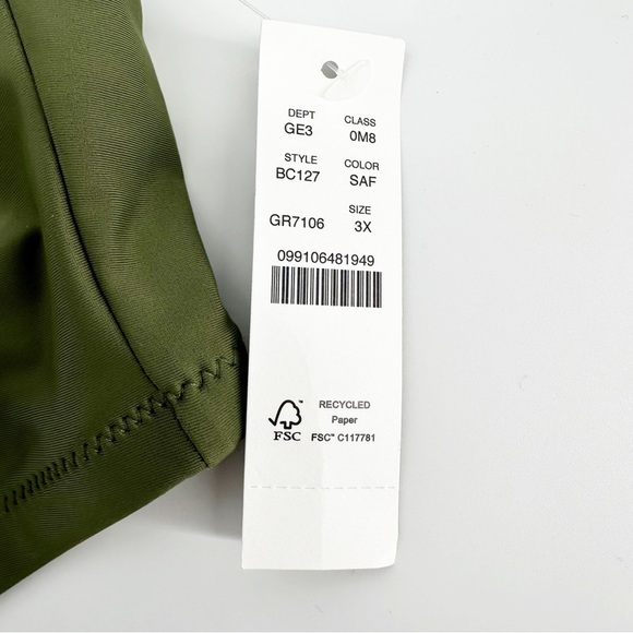 NWT J. Crew Square-neck Green Bikini Top - Picture 3 of 9